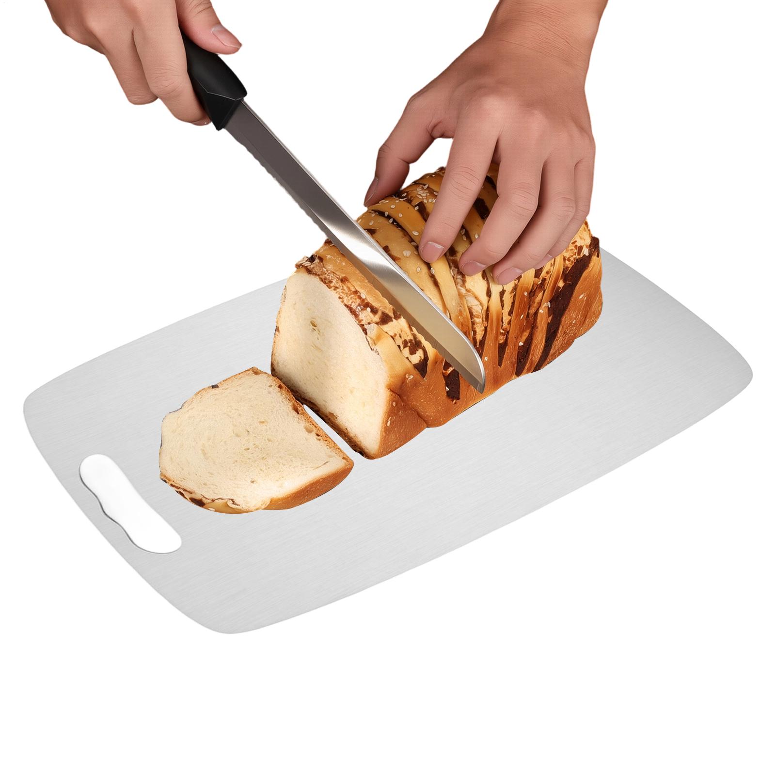 Meal Prep Cutting - 1.2mm Thickness Stainless Steel Chopping Board