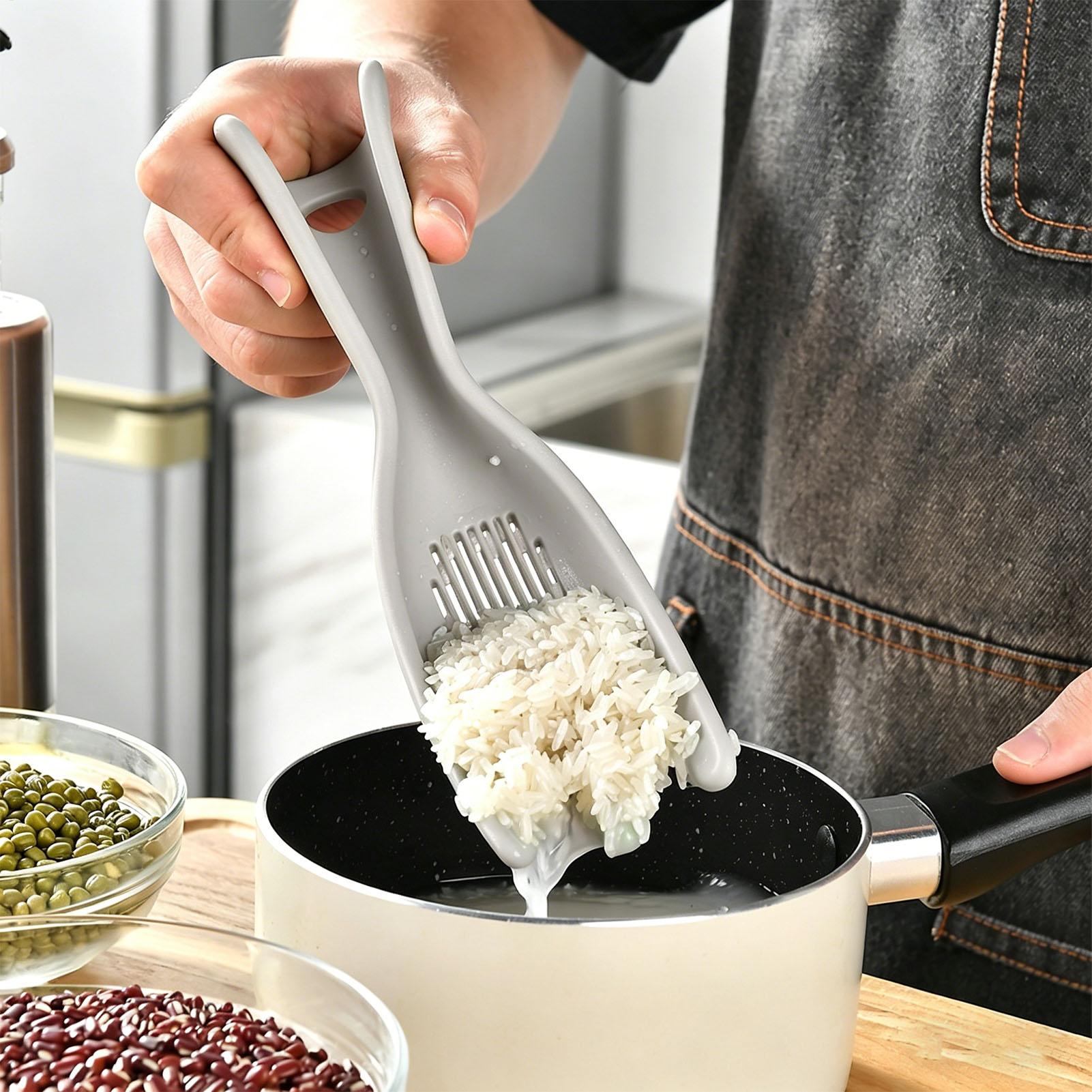 Meal Prep With Rice - Rice Strainer Silicone Multifunctional Paddle Rice
