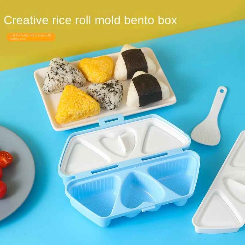 Meal Prep With Rice - Folding Portable Triangle Love Sushi Rice