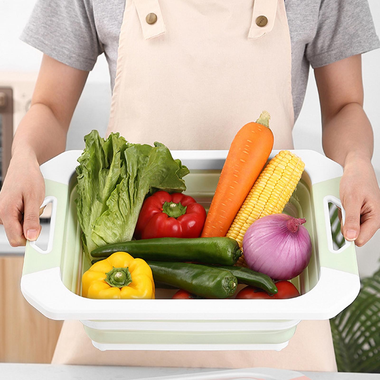 Meal Prep Cutting - Folding Cutting Board Multipurpose Bin Meal
