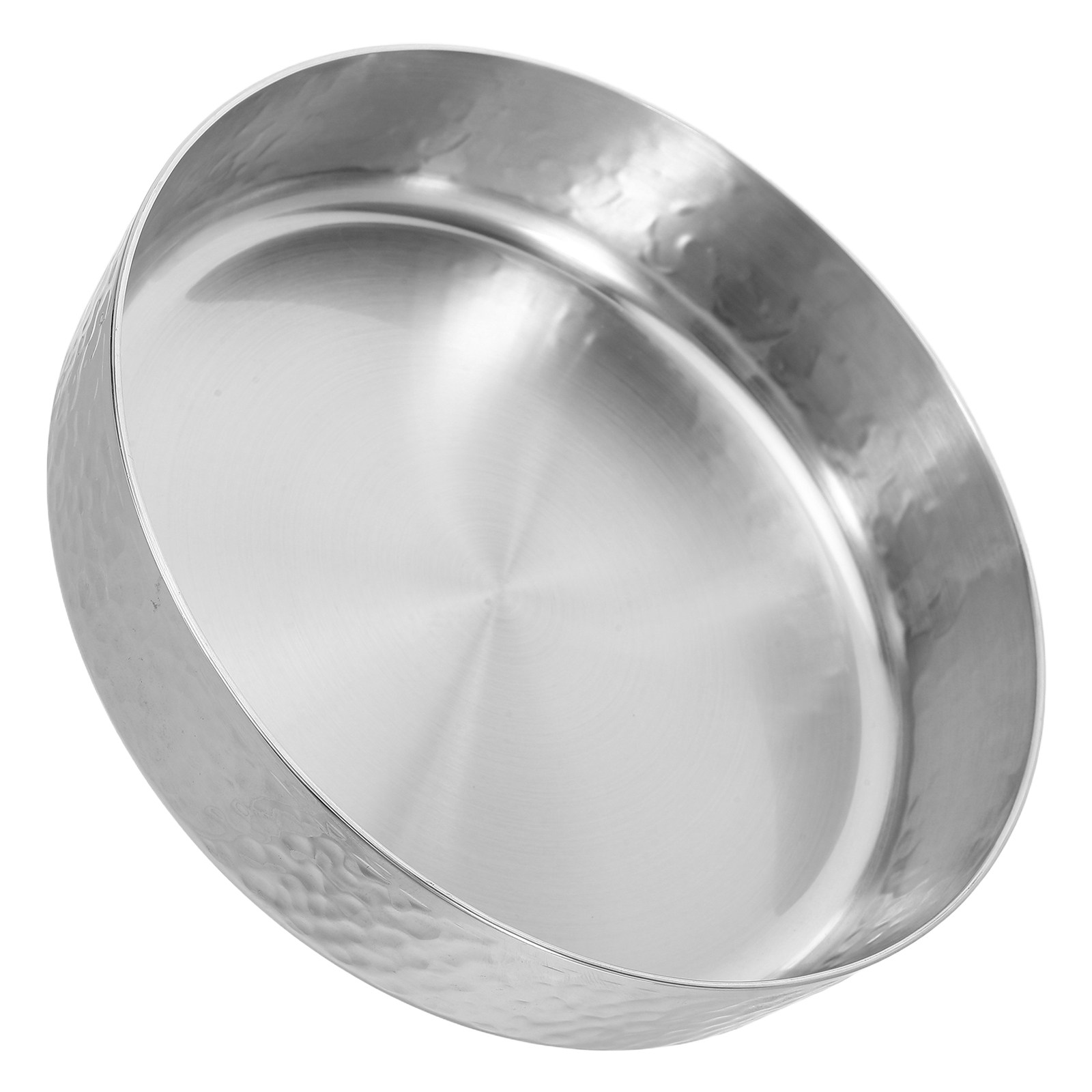 Meal Prep With Rice - Stainless Steel Soup Bowl Hammered Design