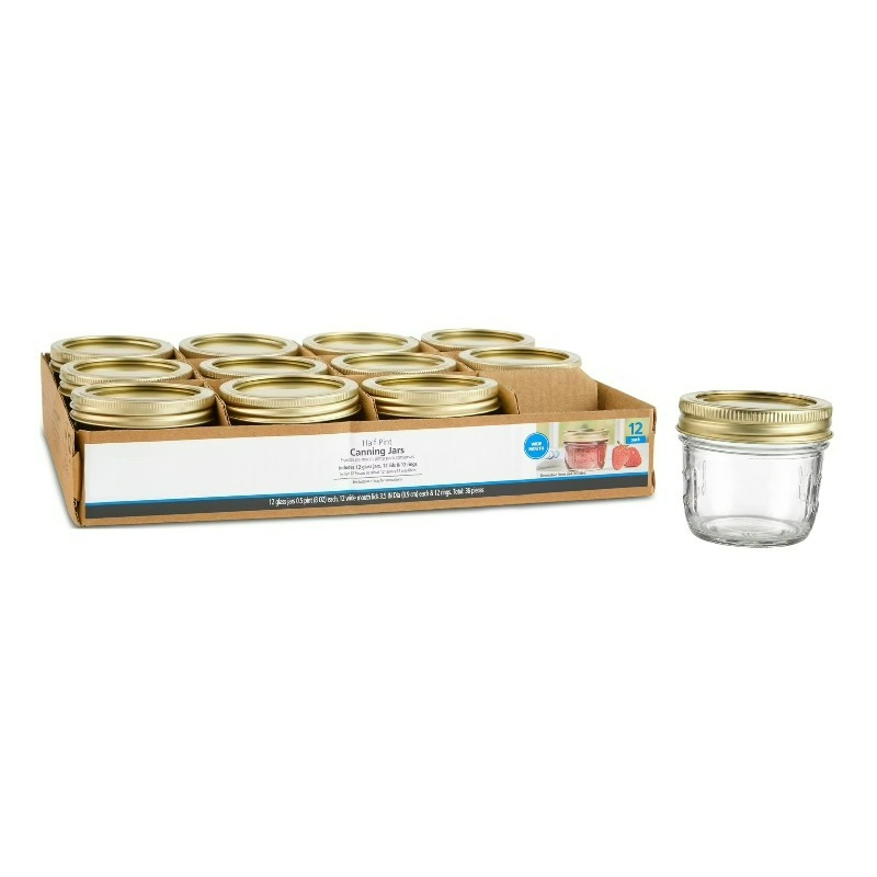 Meal Prep Glass - 8 oz Mason Jars, Wide Mouth