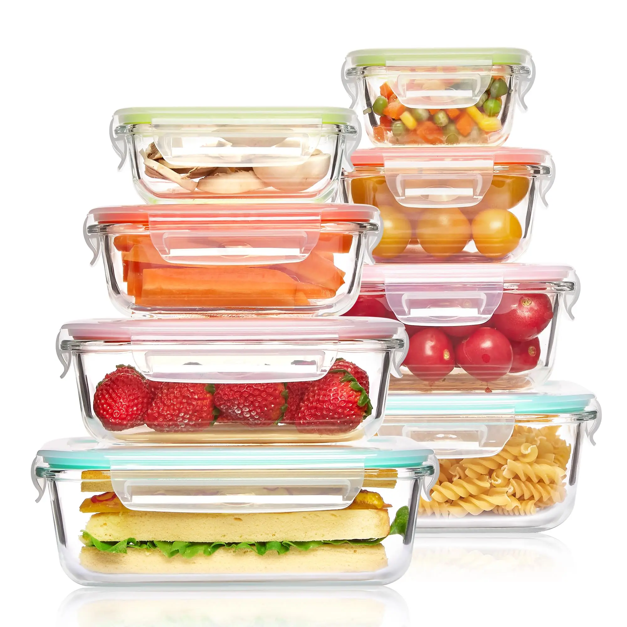 Meal Prep Glass - Glass Lunch Box Food Storage Containers,