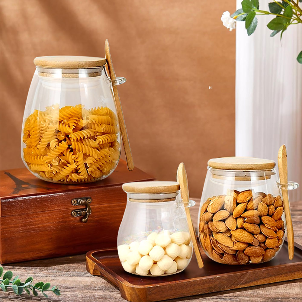 34oz sealed glass jar with spo - đánh giá và giá Meal Prep Glass Containers With Lids