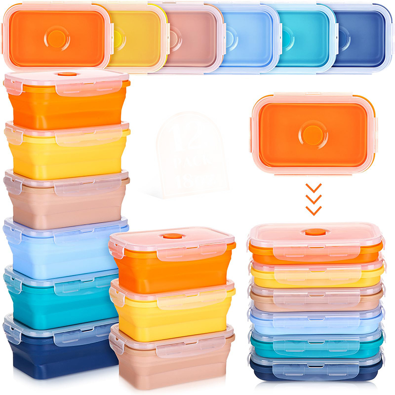 Collapsible Food Storage Conta - đánh giá và giá Meal Prep Tupperware