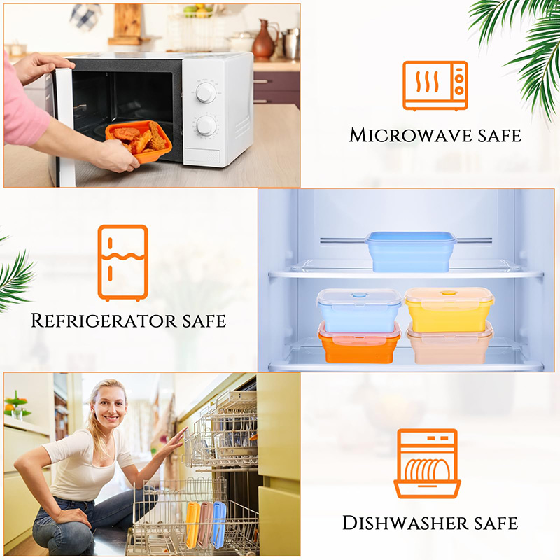 Collapsible Food Storage Conta - đánh giá và giá Meal Prep Tupperware