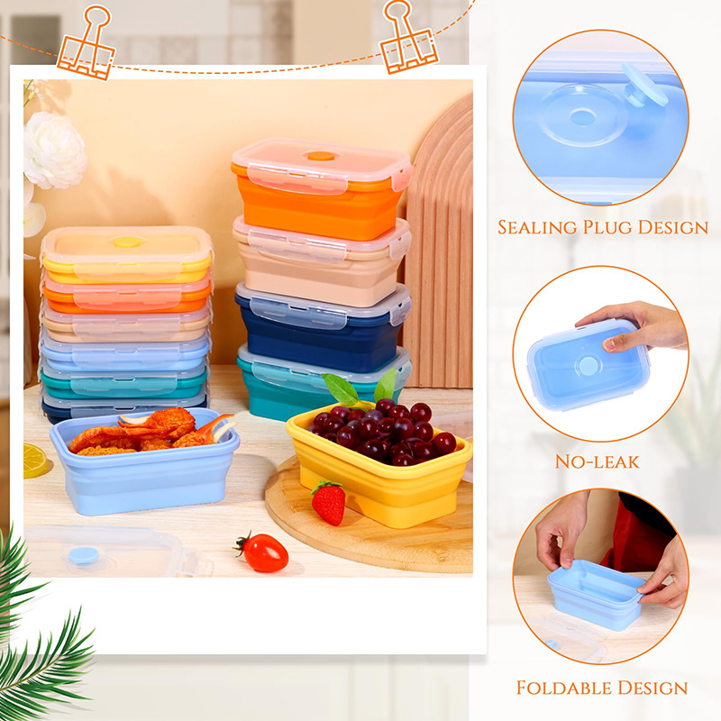Collapsible Food Storage Conta - đánh giá và giá Meal Prep Tupperware