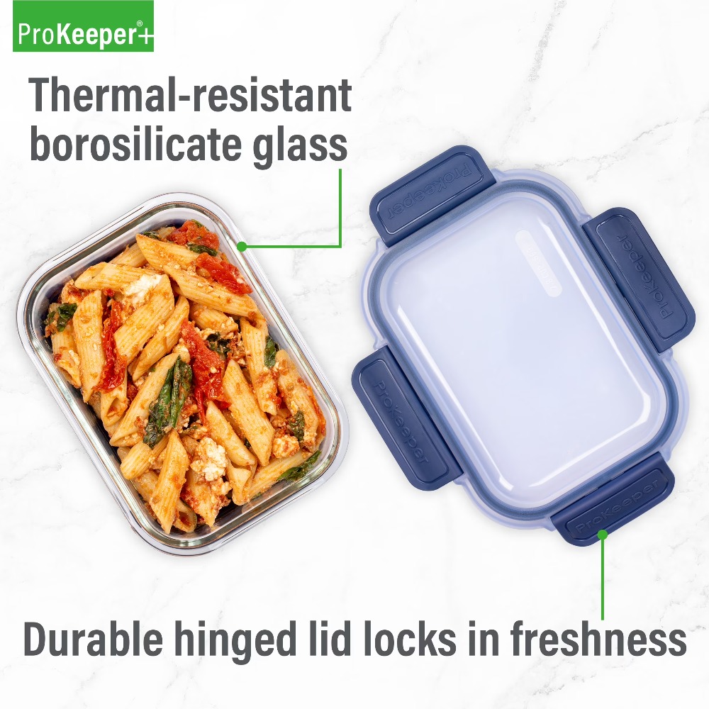 2.8 Cup Glass Food Storage Con - đánh giá và giá Meal Prep Glass