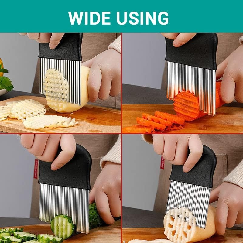 2 Pcs Stainless Steel Crinkle  - đánh giá và giá Meal Prep Quick