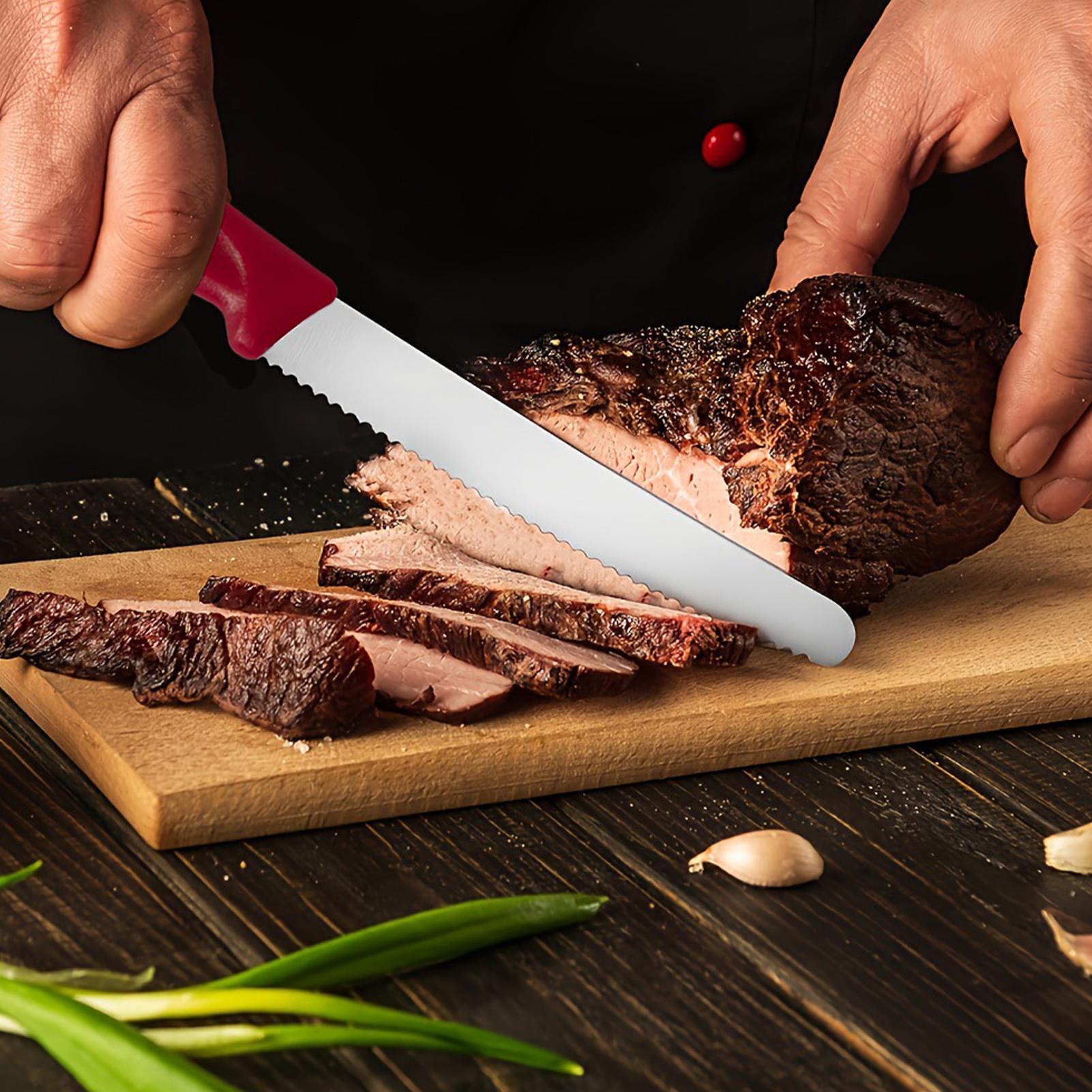 Serrated Steak Cutter 5 Pieces - đánh giá và giá Meal Prep Cutting