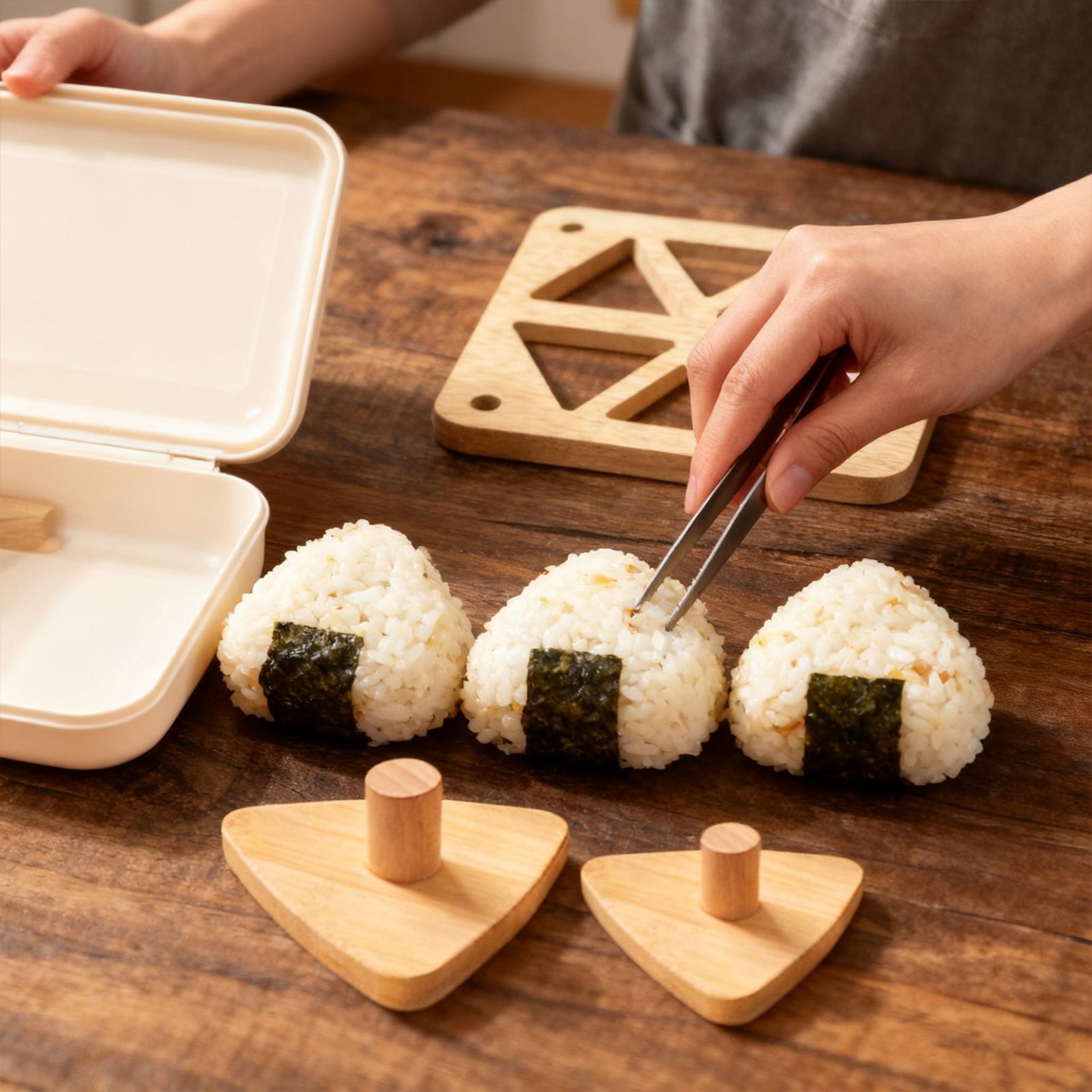 Riceball Mold Classic Wooden N - đánh giá và giá Meal Prep With Rice