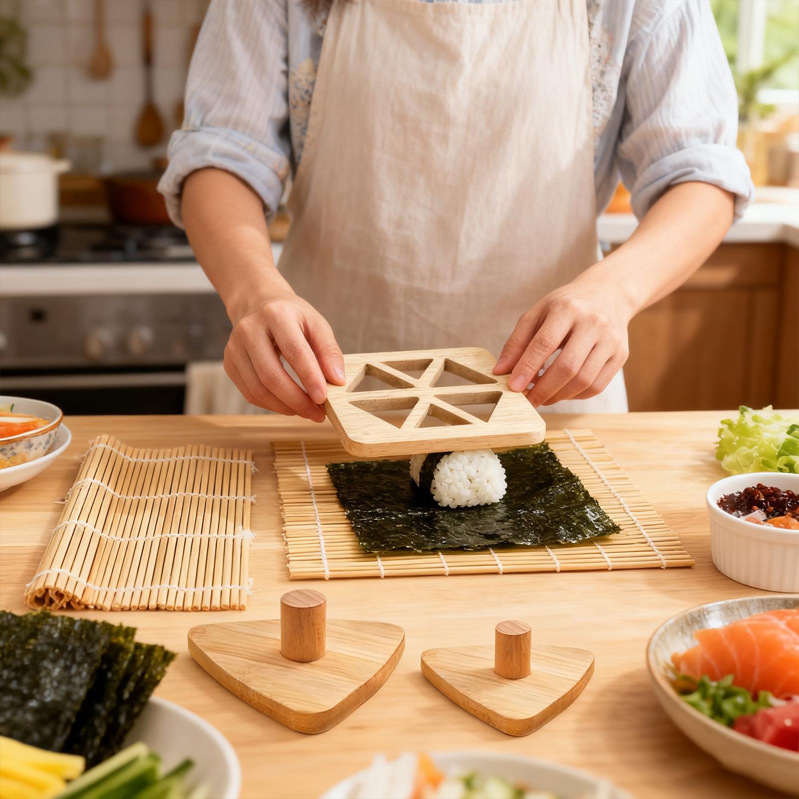 Riceball Mold Classic Wooden N - đánh giá và giá Meal Prep With Rice