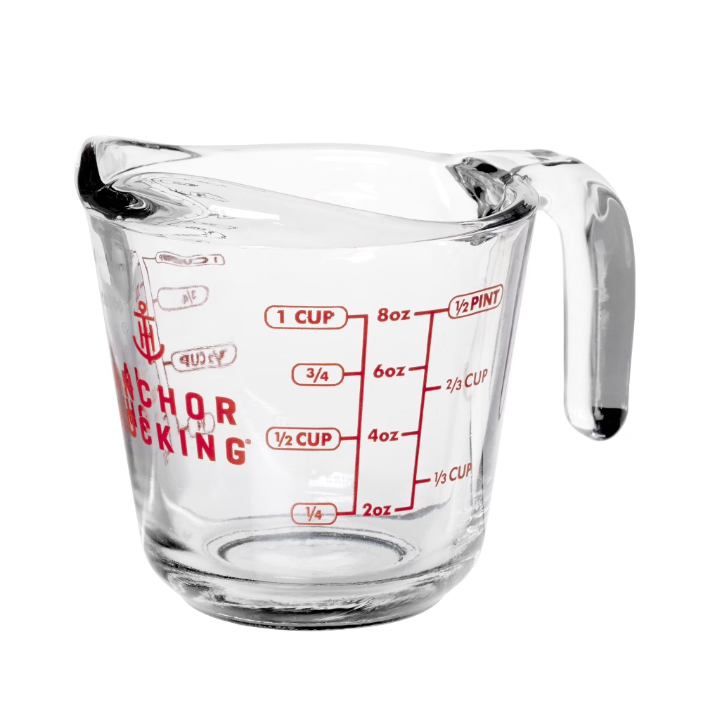 2-Pack Glass Measuring Cups Se - đánh giá và giá Meal Prep Glass