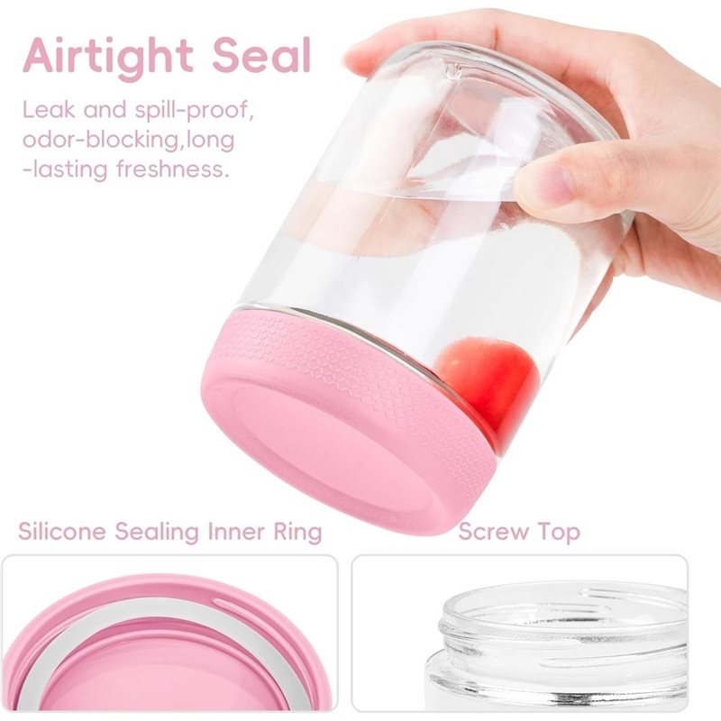 SOFT-Glass Jars With Airtight  - đánh giá và giá Meal Prep Glass Containers With Lids
