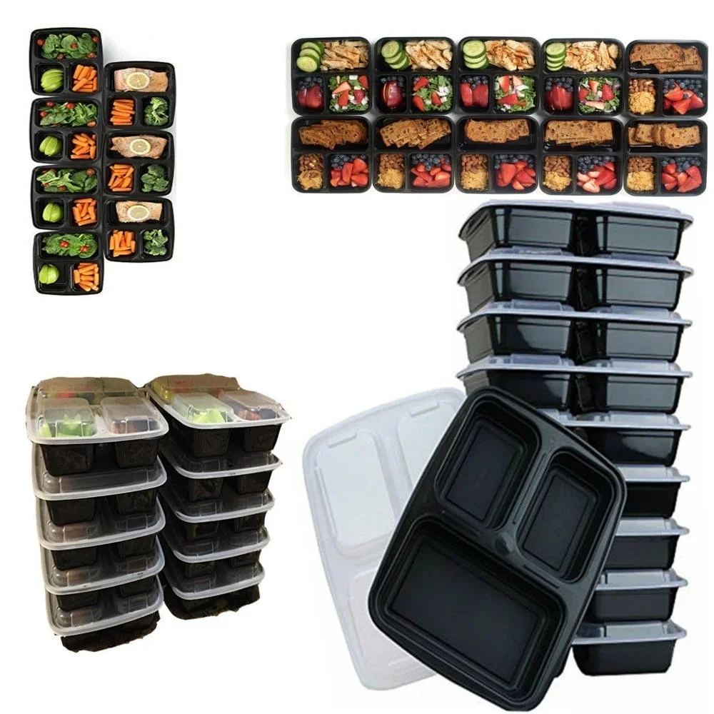 7 Pack 3 Compartment Meal Prep - đánh giá và giá Meal Prep Tupperware