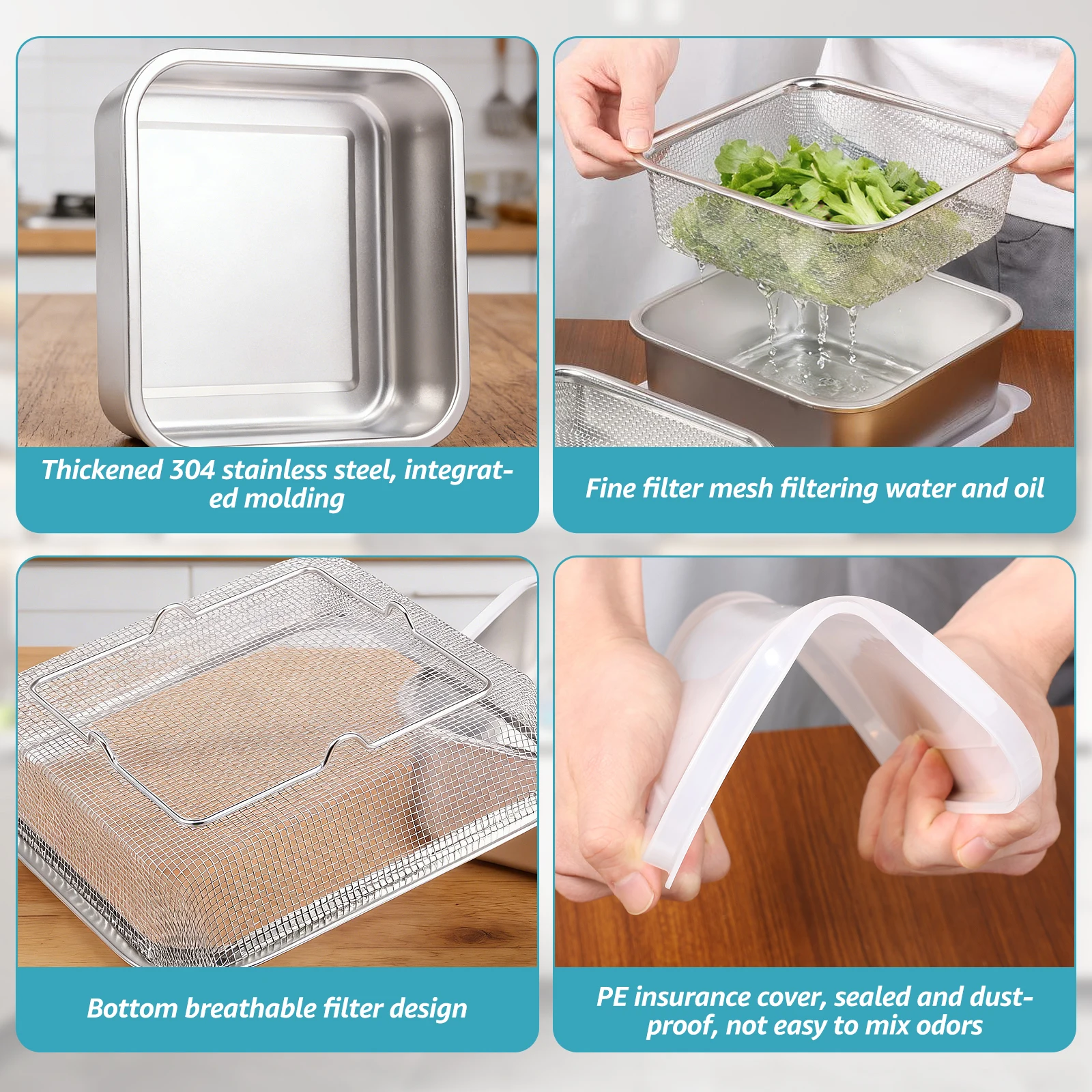 2 in 1 Stainless Steel Fruit W - đánh giá và giá Meal Prep With Rice