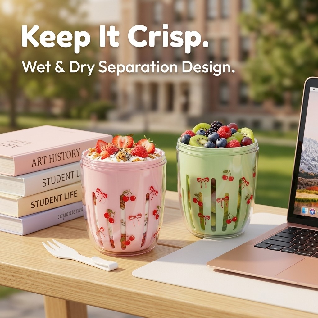 Portable Plastic Salad Oat Con - đánh giá và giá Meal Prep Yogurt