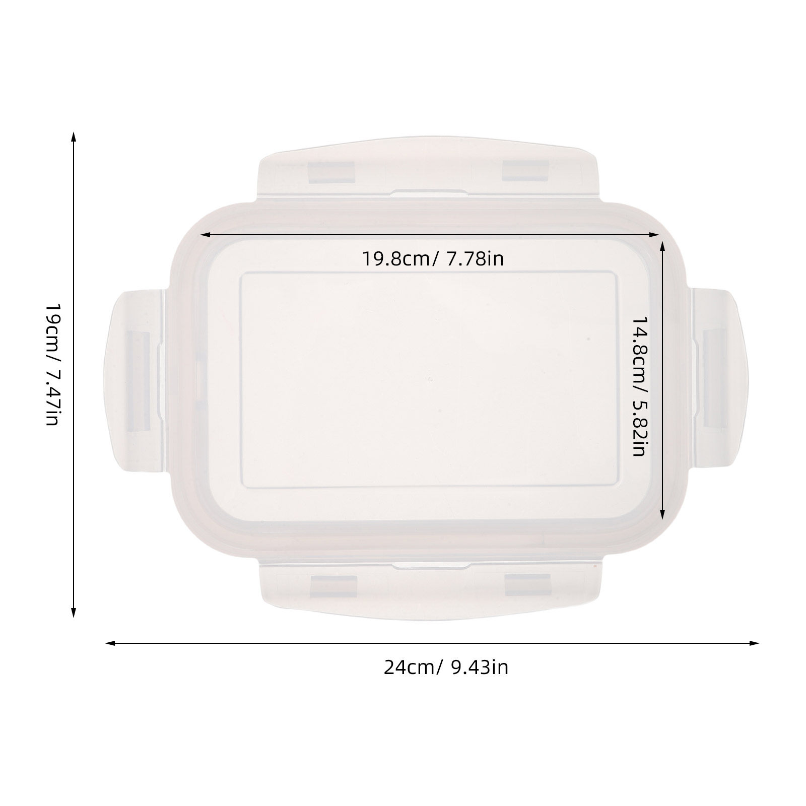 Airtight Rectangle Container L - đánh giá và giá Meal Prep Glass