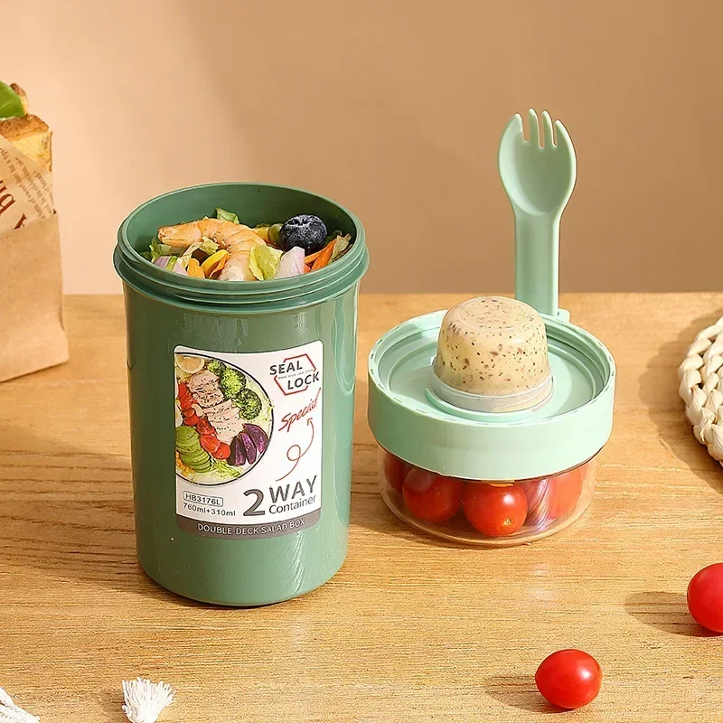 Bento Lunch Box Salad Oatmeal  - đánh giá và giá Meal Prep Yogurt