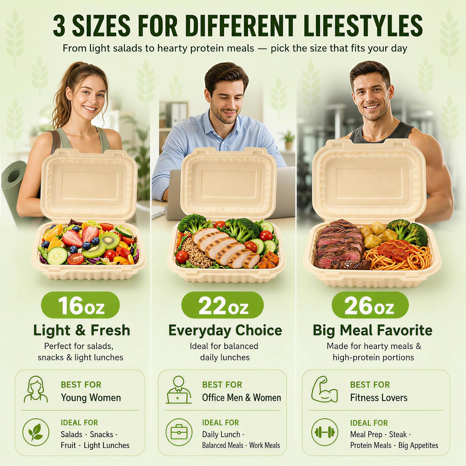 50 Pack 16oz Clamshell Take Ou - đánh giá và giá Meal Prep With Rice