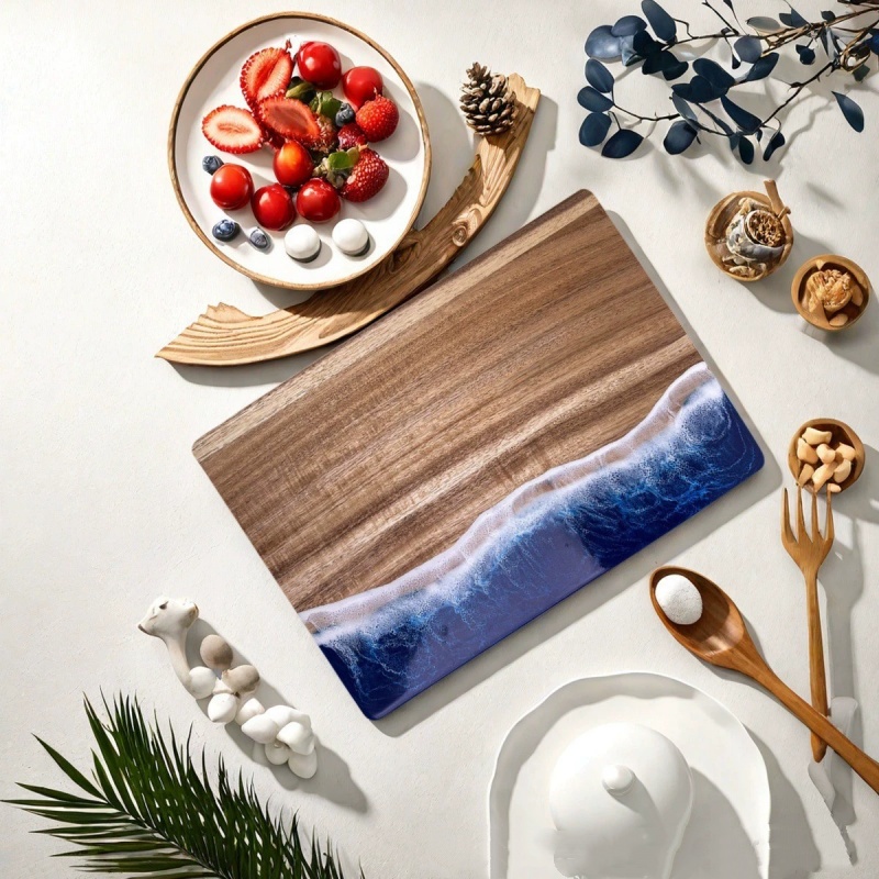 Acacia Wood Cutting Board with - đánh giá và giá Meal Prep Cutting