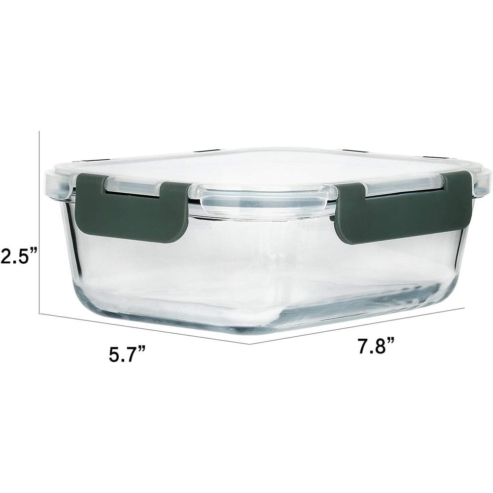 8-Pack, 30 oz Glass Meal Prep  - đánh giá và giá Meal Prep Glass Containers With Lids