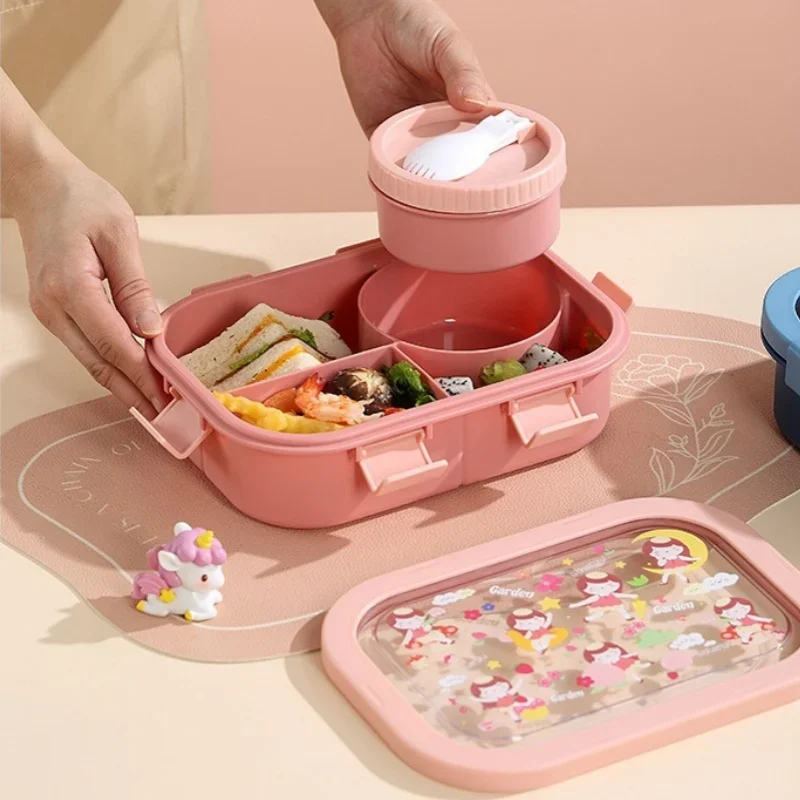 Cartoon Lunch Box of Students  - đánh giá và giá Meal Prep Tupperware