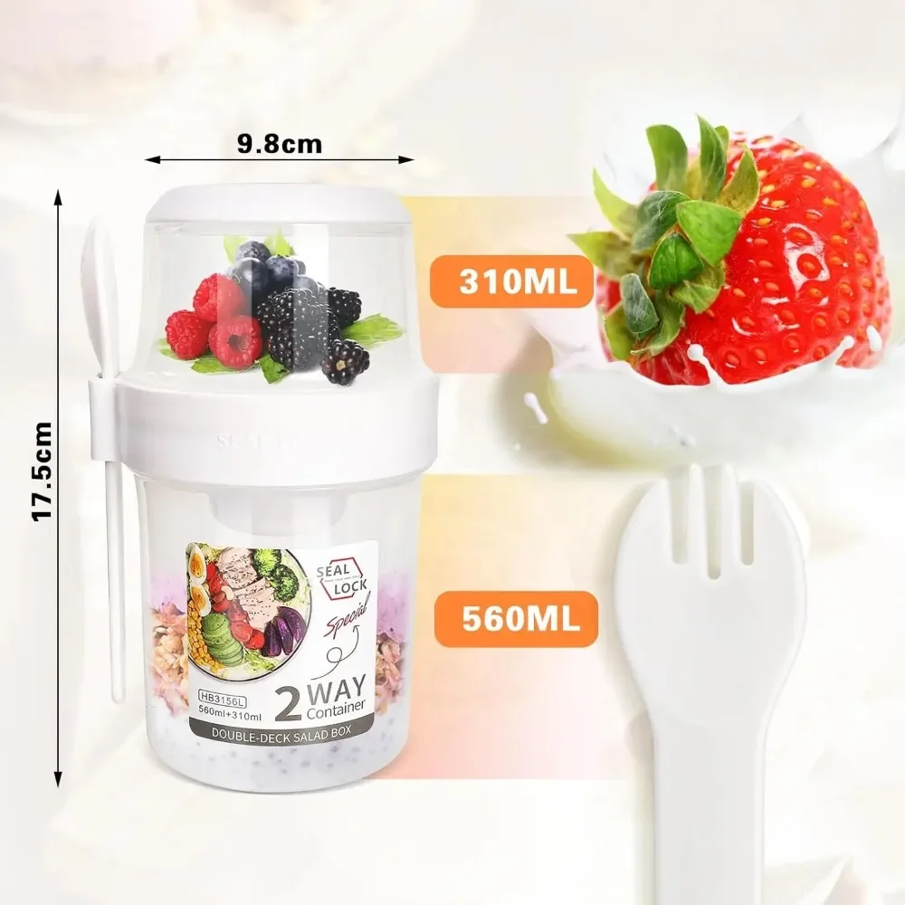 Salad Cup Breakfast Cups Porta - đánh giá và giá Meal Prep Yogurt