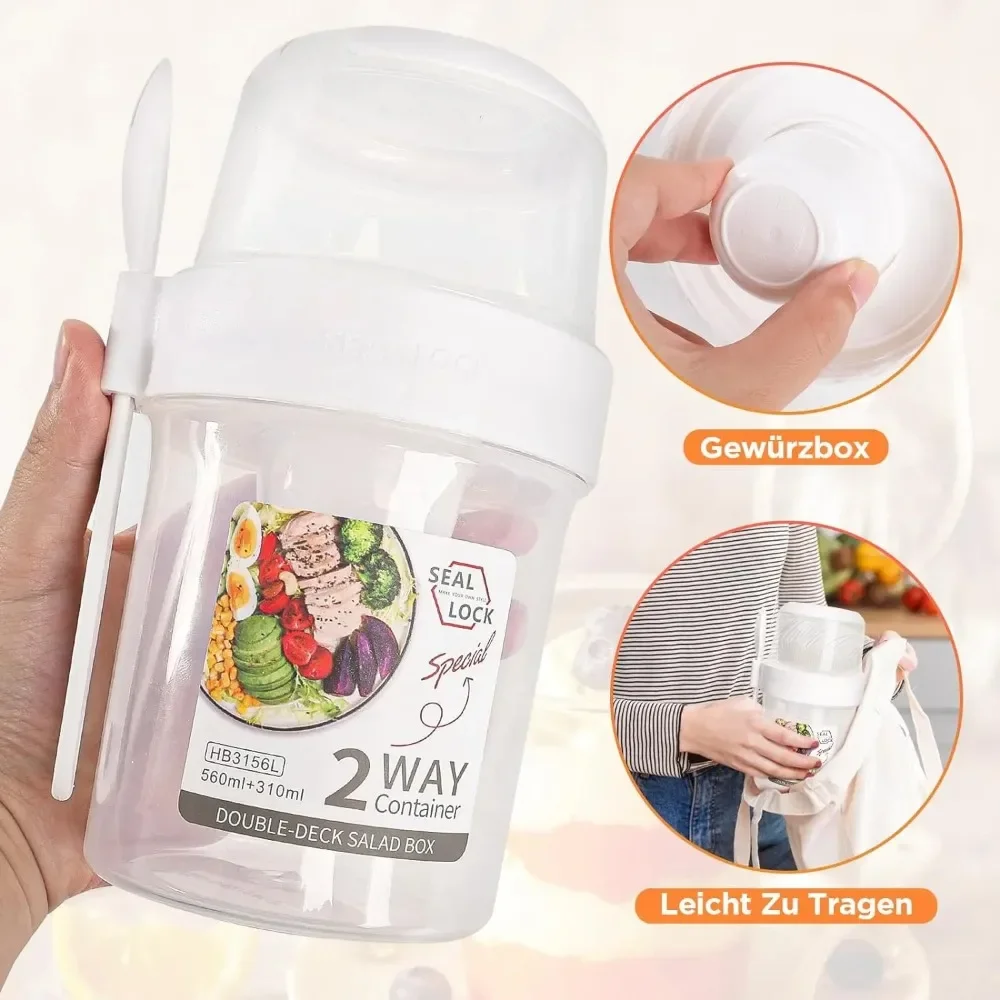 Salad Cup Breakfast Cups Porta - đánh giá và giá Meal Prep Yogurt