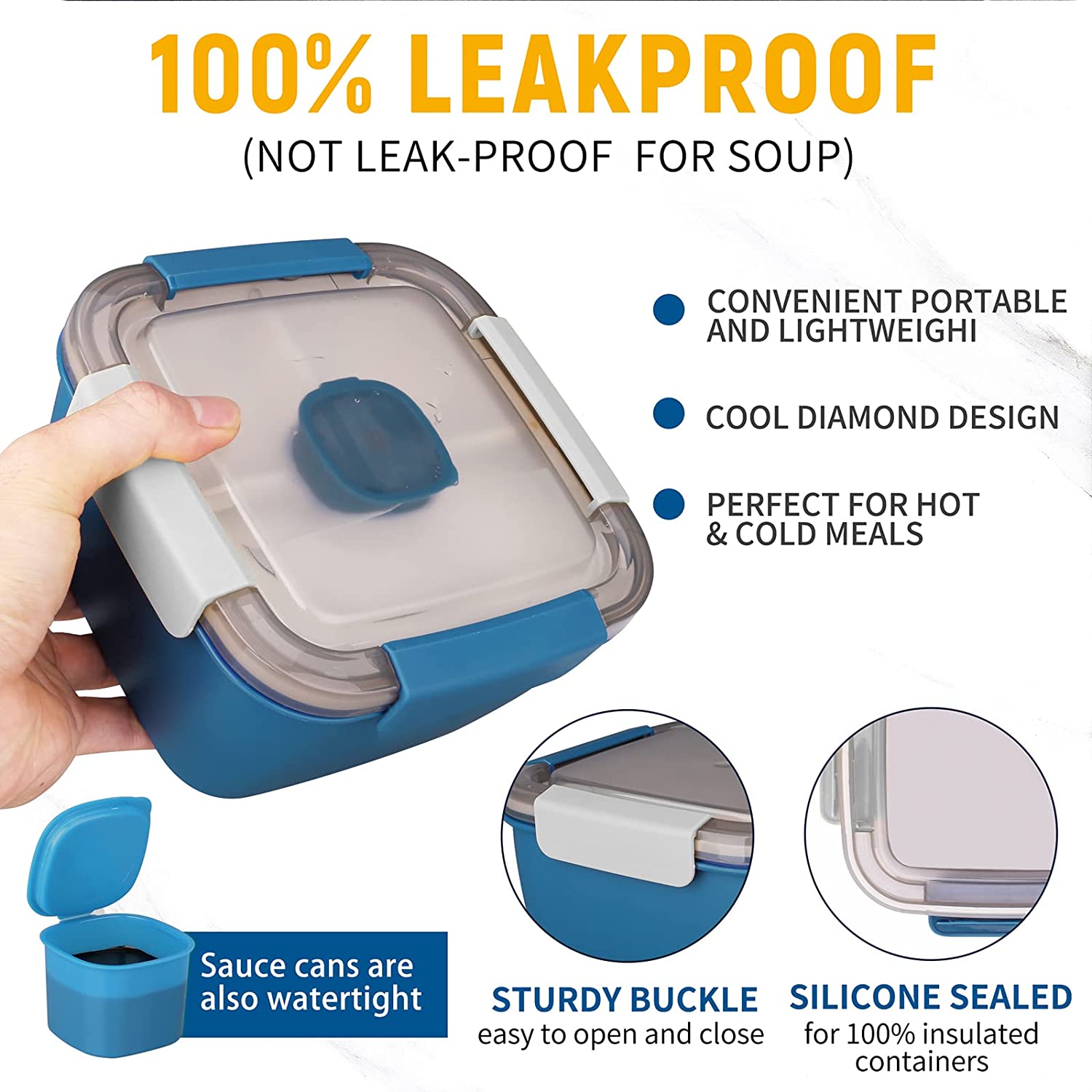 1100ml/1500ml Portable Lunch B - đánh giá và giá Meal Prep Tupperware