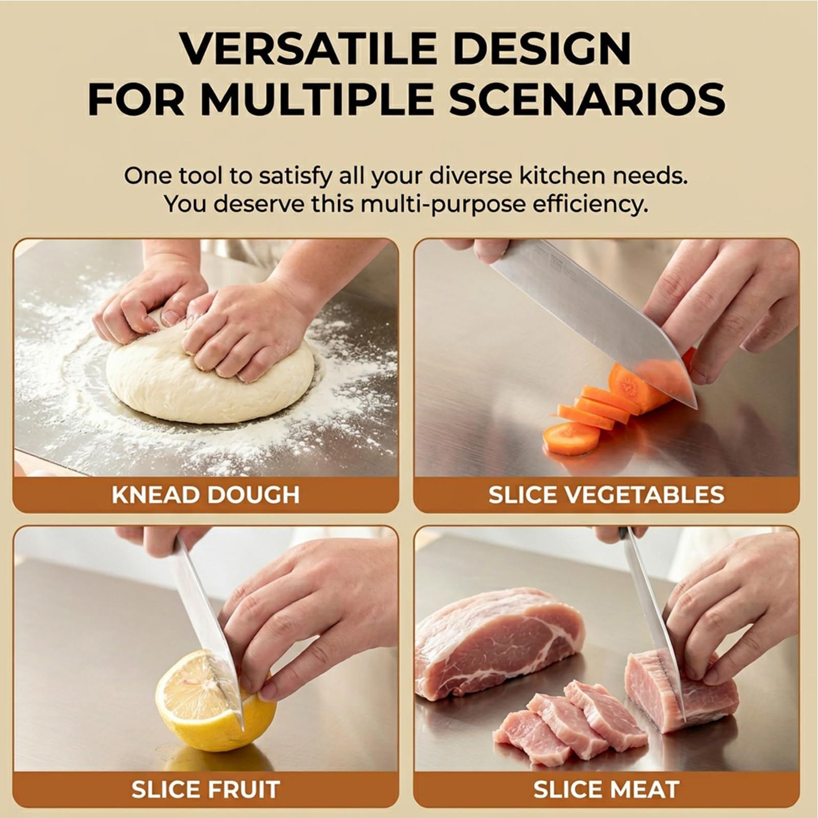 Stainless Cutting Board Dishwa - đánh giá và giá Meal Prep Cutting