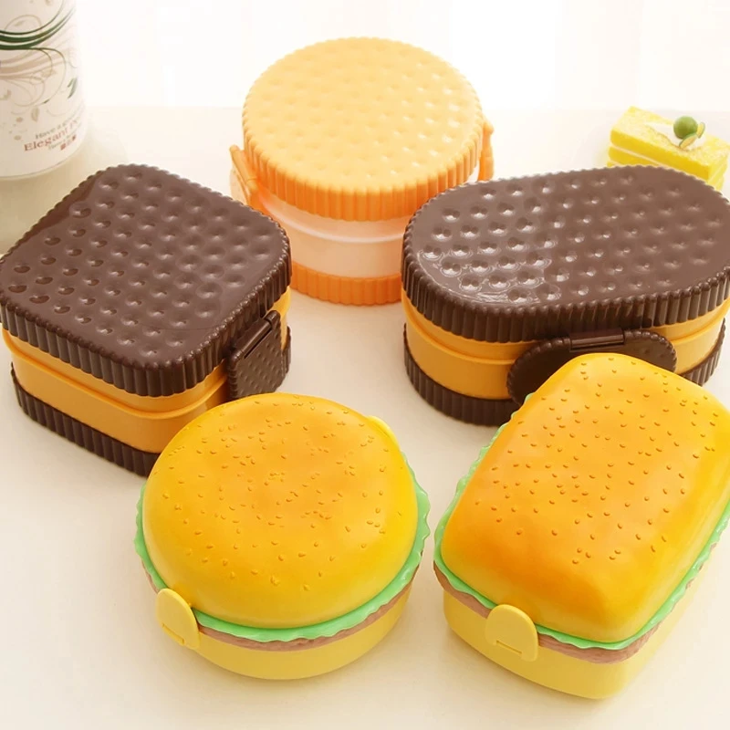 Hamburger Lunch Box Double Tie - đánh giá và giá Meal Prep Tupperware