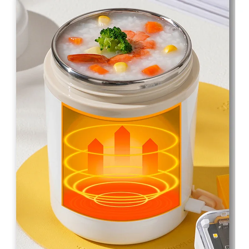 600ML USB Electric Heating Lun - đánh giá và giá Meal Prep Tupperware