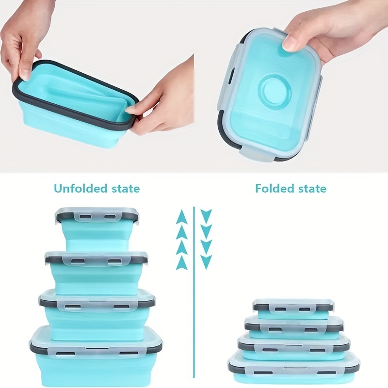 1/4pcs Collapsible Silicone Fo - đánh giá và giá Meal Prep Tupperware