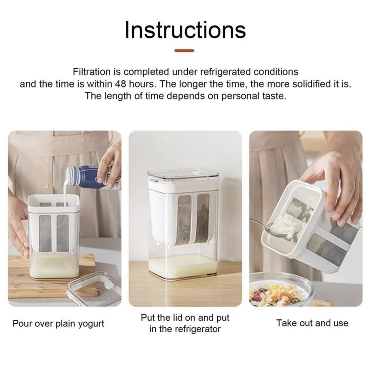 Yogurt Filter Food Strainer 11 - đánh giá và giá Meal Prep Yogurt