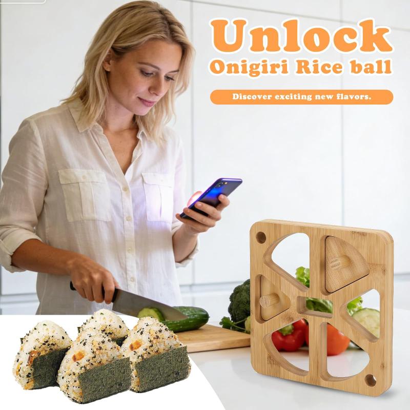 Wooden Onigiri Rice Ball Mold  - đánh giá và giá Meal Prep With Rice