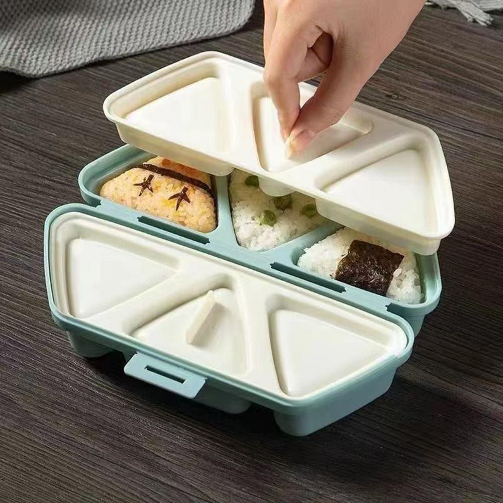 6-Cavity Triangle Onigiri Mold - đánh giá và giá Meal Prep With Rice