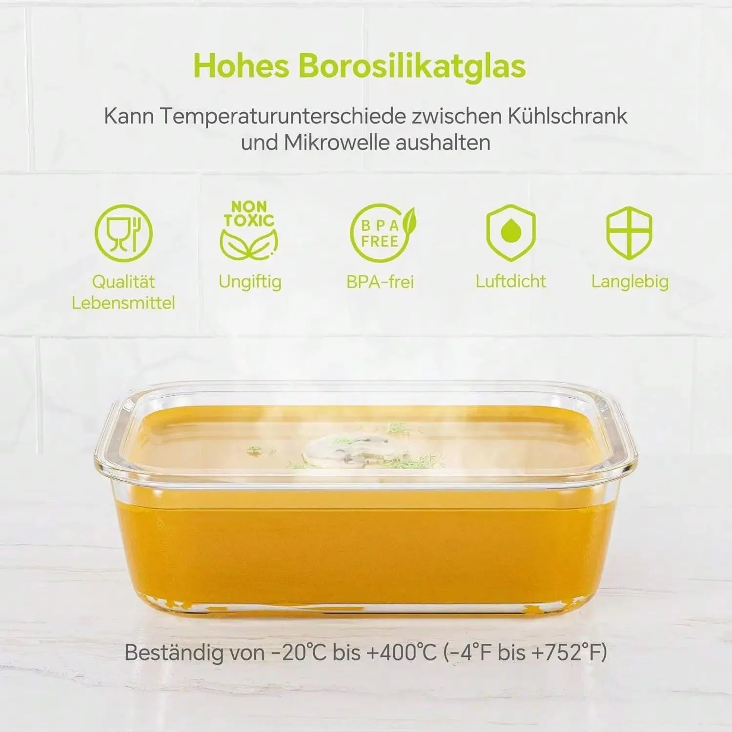 yesGlass Food Storage Containe - đánh giá và giá Meal Prep Glass