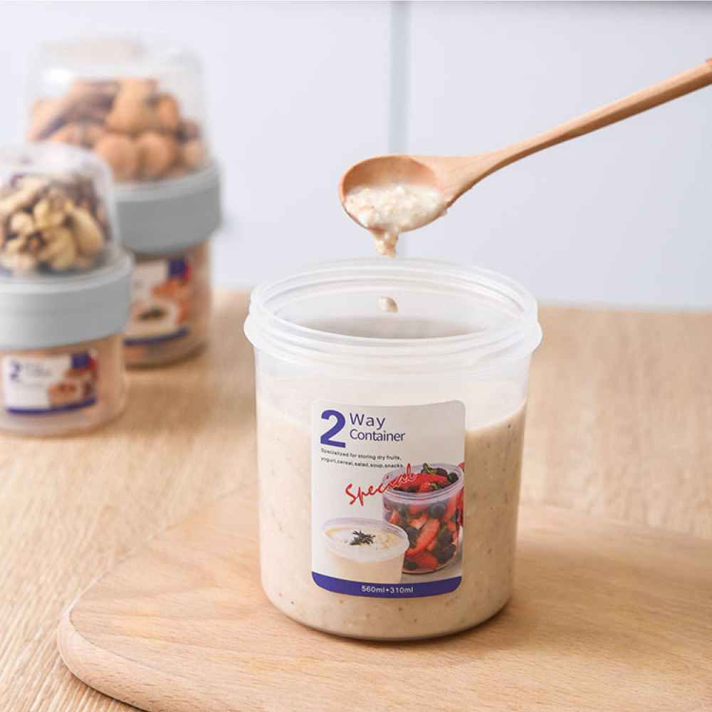 Double Layer Leakproof Food Ca - đánh giá và giá Meal Prep Yogurt